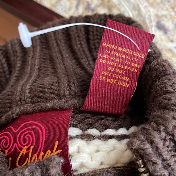 BB's Closet Wool/Nylon Vest, Size S, Brown/Beige/Dark Green, NWOT - Picture 6 of 6